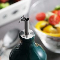 Ensemble de bouteilles d'huile d'olive et de vinaigre en céramique personnalisées bouteille distributrice d'huile de cuisson colorée moderne pour la cuisine