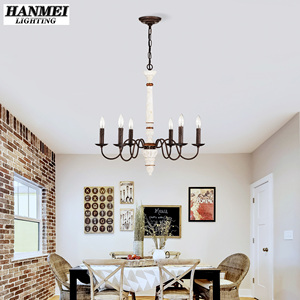 Metal Candle Chandelier Warm White LED Modern Minimalist Style Adjustable Hanging Height for Home & Restaurant Use HM-<b>DJ</b>-W1592P2 - Product Image 4