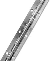 Charnière continue en acier inoxydable avec trous, charnières de piano robustes en acier inoxydable poli pour bateaux, armoires et boîtes de rangement