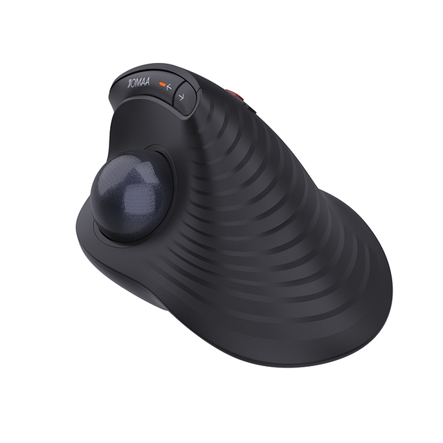 JOMAA Wireless Dual Mode Vertical Ergonomic Trackball Mouse Optical Rechargeable mouse for CAD/PS Drawing and Computer Use