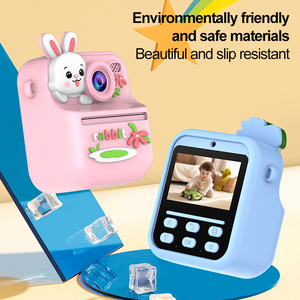Kamera Mainan Anak untuk Anak Perempuan Balita Kamera Digital Anak Lucu Kartun 4K HD Printer Instan Mini Kamera CMOS MicroSD 2.4 Inci - Product Image 3