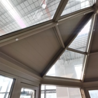 Kit de véranda en verre à ossature aluminium économique pour jardin en Malaisie, autoportante