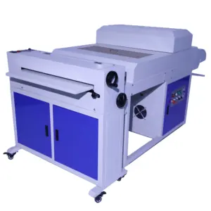 Double100 Uv Vloeibare Vernis Papier Coating Laminaat Machine 650Mm Voor Fotopapier