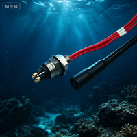 Connecteur submersible Li Jian - 4 cœurs haute intensité 20A, étanche IP68 et résistant à la pression des grands fonds (60 MPa)