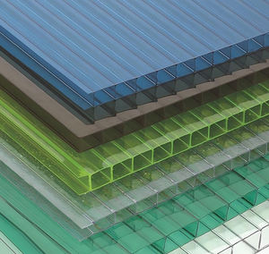 Panneau solaire en polycarbonate creux à double couche, transparent bleu marine de qualité optique, à haut débit lumineux, pour véranda - Product Image 4