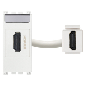 Connettore HDMI 2.1b bianco da 14,2 cm per dispositivi audio-video - Product Image 1
