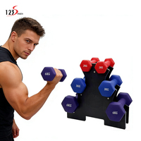 Haltères colorés pour femmes, 10 kg*2, pour musculation, entraînement en salle de sport, mise en forme et perte de poids