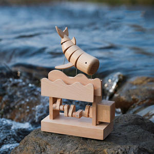 26, 5X19CM ballena de madera hecha a mano creativo cumpleaños regalo de vacaciones maquinaria eléctrica juguete Decoración de mesa Dropshipping DDP - Product Image 2
