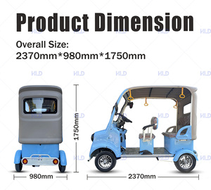 มอเตอร์ Holladay 1500W รับน้ำหนักได้สูงสุด 500 กก. สกู๊ตเตอร์ไฟฟ้า 4 ล้อ สำหรับผู้สูงอายุ พร้อมกล้องมองหลังและซับวูฟเฟอร์ - Product Image 6
