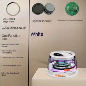 Smart Alarm Clock Mini Wireless Charger RGB Light USB-C Smart <strong>Speaker</strong> for Mobile Phones - Product Image 6