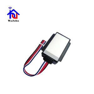 Interrupteur tactile intelligent HJ-TSS01 HAJUNE pour hôtel et maison, 12V, avec rétroéclairage LED bleu et blanc, matériau ABS, verre de 2 à 5 mm - Product Image 1