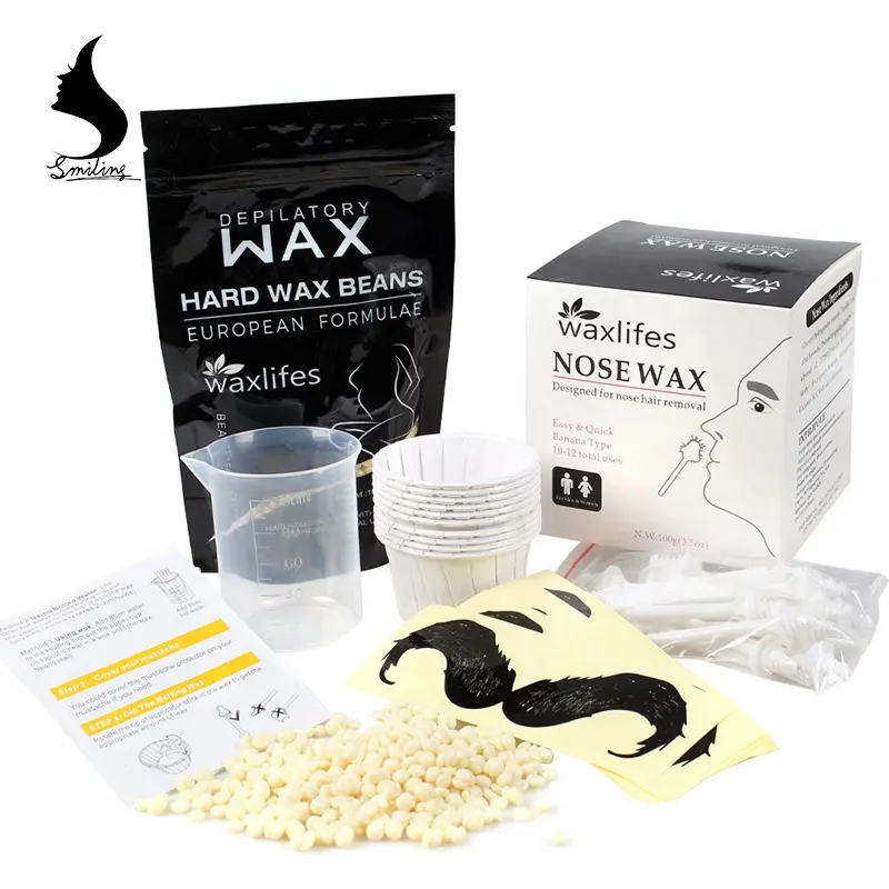 Portable 100g Painless Nose Hair Removal Wax Kit Men Nasal Waxing Nose Hair Wax Pearl Bean
