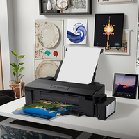 Imprimante Jet d'Encre Numérique Éco-Solvant Format A3 pour Epson L1800, Réservoir d'Encre Photo 6 Couleurs avec Performances de Couleur Élevées, 95% Neuve
