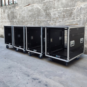 Kkmark Tùy Chỉnh Chuyên Nghiệp Khuếch Đại 12U 800 Slam Giá Chuyến Bay Du Lịch Trường Hợp Với Màu Đen Polypropylene Hội Đồng Quản Trị Kết Cấu Cửa - Product Image 6