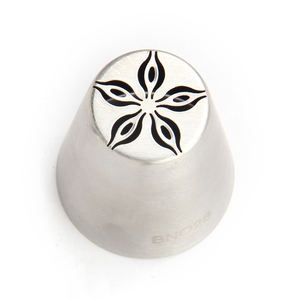 Herramienta para hornear integrada BNO28, boquilla de decoración rusa de gran tamaño, boquilla de extrusión de ramo de flores pequeñas de Metal, forma de barra de <span class=keywords><strong>pastelería</strong></span> - Product Image 2