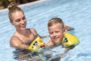 Bestway 32042 <span class=keywords><strong>Inflatable</strong></span> trẻ em hồ bơi nước cánh Phao ống armlets cá heo in bơi băng tay trẻ em bơi an toàn - Product Image 4