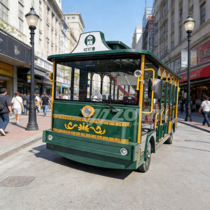 Autobús Turístico Eléctrico Retro ZOWN con Apariencia Antigua para Servicio de Recepción en Parques - Product Image 5