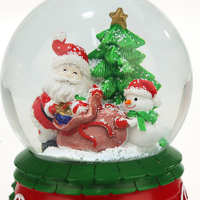 Boule à neige de Noël personnalisé père noël eau boule de neige en gros les cadeaux de noël pour enfants Article d'ameublement
