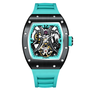 Reloj de Pulsera Mecánico de Fibra de Carbono de Última Generación, Relojes Automáticos Tourbillon, Reloj de Hombre de Lujo con Esfera Hueca - Product Image 5