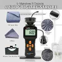 6237P LCD Digital Stroboscope Tachometer Perlindungan IP65 60-19999RPM/FPM Suhu Operasi -20C hingga 50C Garansi 1 Tahun