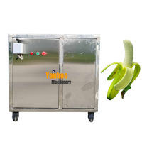 Station de pelage de bananes vertes simple ou double, machine à peler les plantains en acier inoxydable