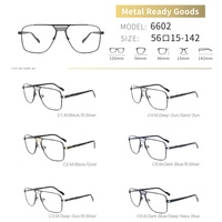 Montures de lunettes optiques métalliques haut de gamme style pilote, à double pont et monture complète, personnalisables pour usage quotidien OEM/ODM