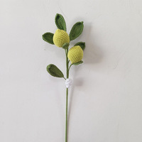 Nieuwe handgehaakte gebreide aardbeien- en gardenia bloemen voor DIY boeket cadeau, thuisvaas, bruiloft, kunstmatige decoratie, ornamenten