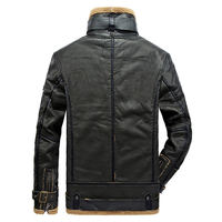 Vestes en cuir de haute qualité pour hommes avec double fermeture éclair vestes en toile de moto décontractées d'hiver vestes en cuir enduites pour hommes