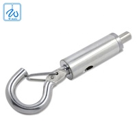 Pince de câble réglable en laiton avec clip de câble métallique pour panneau d'affichage en acier, cuivre et PVC pour système de suspension