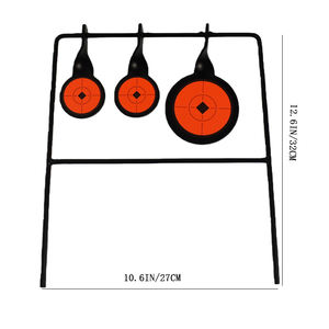 360 graden draaibare, duurzame buitentrainingsslinger van staal en traditionele boog met automatisch doelwit voor schieten - Product Image 1