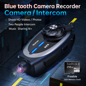New Arrival OEM/ODM chu kỳ Mũ bảo hiểm tai nghe với máy ảnh xe máy thông minh <span class=keywords><strong>Bluetooth</strong></span> 2 người intercom 500m tai nghe với âm nhạc chia sẻ - Product Image 4