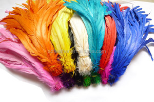 Plumes de coq teintées turquoise de 10-45 cm en gros – Plumes longues pour costumes de carnaval, fêtes et spectacles - Product Image 5