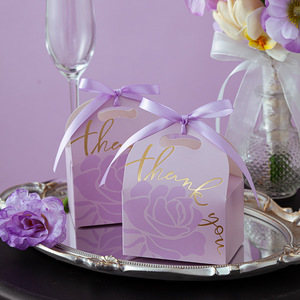 Boîte cadeau en papier multifonctionnelle pour remercier les invités, pour anniversaire, mariage, célébration, emballage pour les fournisseurs <span class=keywords><strong>de</strong></span> cadeaux <span class=keywords><strong>de</strong></span> fête - Product Image 4