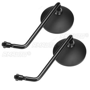 Rétroviseurs latéraux ronds pour moto Harley Davidson Sportster Ryca, rétroviseurs ABS universels pour moteurs de 22 mm (7/8 pouces) - Product Image 2