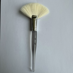 แปรงแต่งหน้าขนแพะสีขาวนุ่มพิเศษ ขนฟู แปรงไฮไลท์ขนาดใหญ่ แปรงปัดแก้ม แปรงปัดแป้ง - Product Image 2