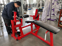Equipo de Entrenamiento de Fuerza Comercial de Alta Calidad y Durabilidad: Máquina de Flexión de Piernas Iso-lateral para Entrenamiento de Fuerza de la Parte Inferior del Cuerpo.