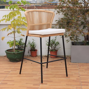 Nhôm <span class=keywords><strong>wicker</strong></span> thanh ngoài trời ghế vườn Bàn và ghế đặt phân khu nghỉ mát thương mại khách sạn đồ nội thất thanh - Product Image 1