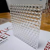 Panneaux muraux décoratifs en acrylique gaufré diffuseur de lumière, transmission lumineuse de 93 %, résistants aux intempéries, service de découpe sur mesure, diverses options