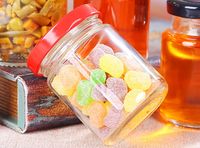 45ml 85ml 100ml 180ml 280ml 380ml 500ml 730ml Pot en verre carré hexagonal transparent de qualité alimentaire pour sauce à confiture de noix pâte de citron miel