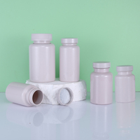 Botellas de Plástico PET Gris de 80-275 ml con Tapa de Rosca, Impresión Personalizada, Fabricación de Productos Vitamínicos para el Cuidado de la Salud