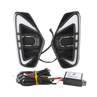 Pour Nissan Navara NP300 Frontier 2020 2021 2022 Feux de jour à LED Feux de brouillard de conduite Clignotant Lampe DRL Pièces automobiles