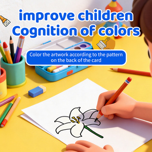 <span class=keywords><strong>Robot</strong></span> de Peinture Éducatif Transfrontalier pour Enfants, Jouet Intelligent d'Apprentissage Précoce avec Fonction de Dessin, Musique et Vocalisation par Insertion de Carte - Product Image 2
