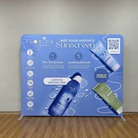 Mur d'affichage publicitaire portable et amovible pour événements et expositions, avec impression, type housse de coussin