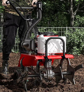 Model baru Mini 4 Stroke Petrol Cultivator/ Manual Tiller kemudi roda + berputar Tilling + Weeding + Ditching - Product Image 3