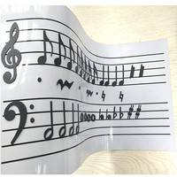Hojas Magnéticas de Notas Musicales para Principiantes en Teoría Musical, PVC, para Piano, Marca CIK/OEM