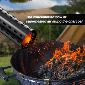 Encendedor de carbón Vertak, protector de fuego eléctrico, arrancador de carbón para barbacoa, encendedor de carbón eléctrico de doble cable para herramientas de barbacoa - Product Image 5