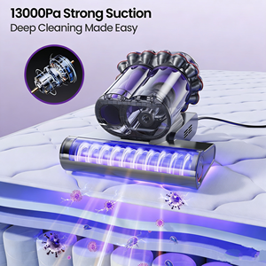 Aspirapolvere <span class=keywords><strong>per</strong></span> <span class=keywords><strong>Materassi</strong></span> e Letti <span class=keywords><strong>per</strong></span> Animali Domestici con Luce UV, 400W, 13KPA di Aspirazione <span class=keywords><strong>per</strong></span> Rimuovere i Peli degli Animali da Letti, Divani e Cuscini - Product Image 3