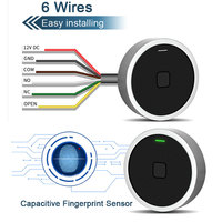 Sensor Capacitivo Mini para Control de Acceso con Huella Dactilar para Bloquear Cajones, Armarios y Casilleros con Código NFC, Huella Dactilar y Control por Aplicación Móvil