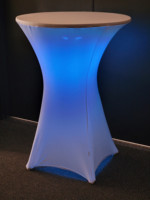 Table de cocktail LED moderne en acrylique, table de bar lumineuse pour la maison, le bureau, l'hôtel, le salon, les événements en plein air, la décoration de fête