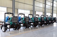 Pompe à eau diesel de 8 pouces avec remorque, fabricant professionnel de pompes d'irrigation agricole de la marque Ocean